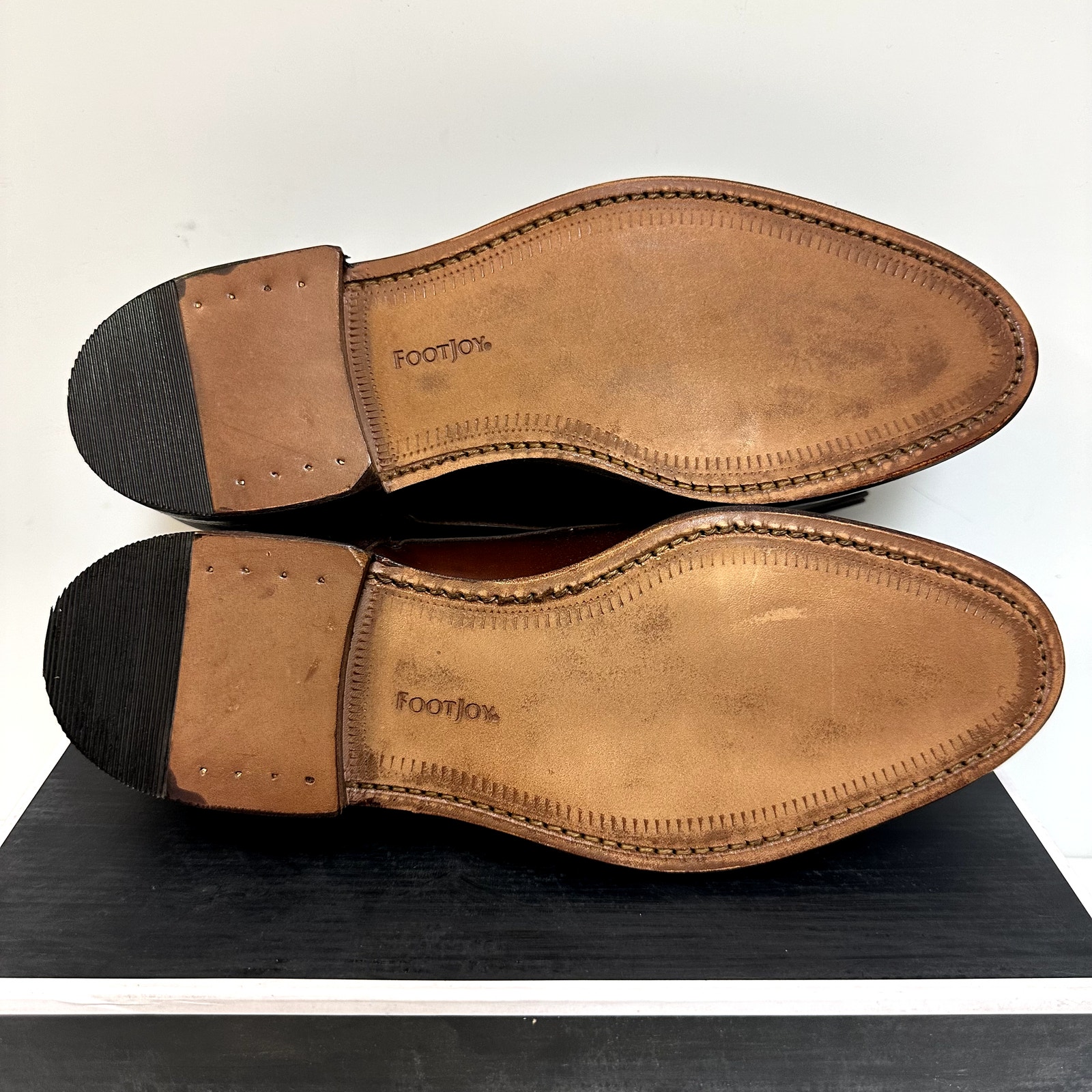 Nib Rancourt & Co. X Footjoy Split Toe Derby Dress Shoe Brown Calf 79206 9 C — image 2 of 8